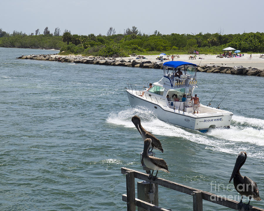 Boat Photograph - Sebastian Inlet State Park in Florida #78 by Allan  Hughes