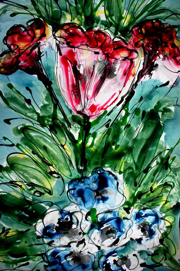Nature Painting - The Divine Flower #78 by Baljit Chadha