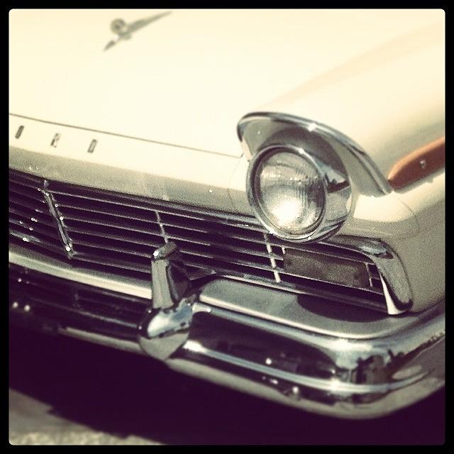 Vintage Photograph - Front of Ford by Jeffrey Domke