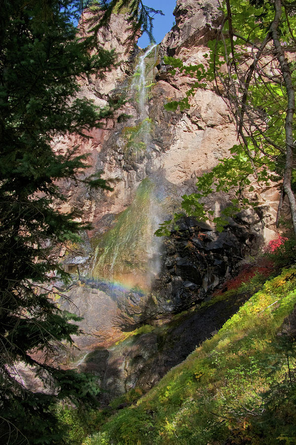 7878 The Rainbow Spray of Treasure Falls Photograph by John Prichard