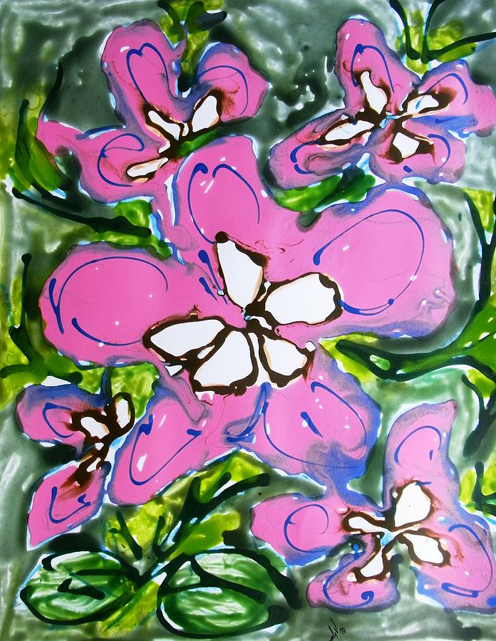 Abstract Painting - Divine Flowers #7949 by Baljit Chadha