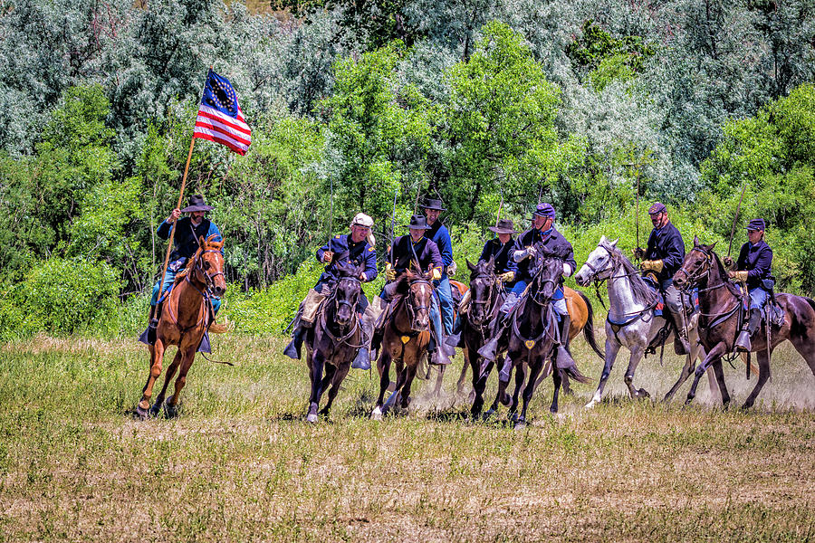 7th Cavalry In Charge Formation Photograph by Donald Pash