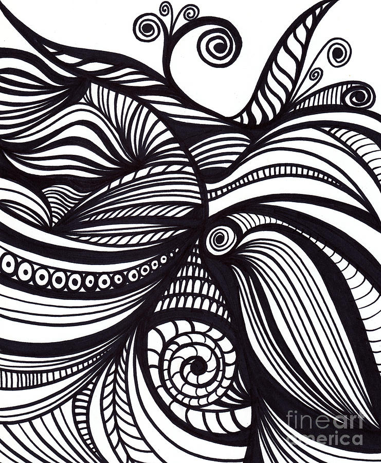 Abstract #8 Drawing by HD Connelly