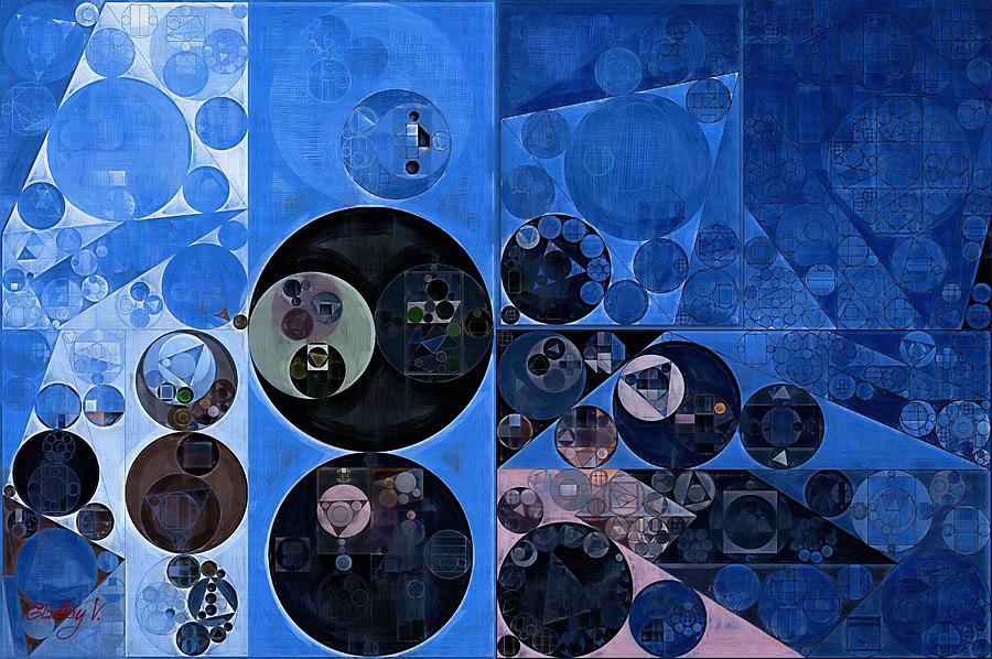 Abstract painting - Lapis lazuli #8 Digital Art by Vitaliy Gladkiy