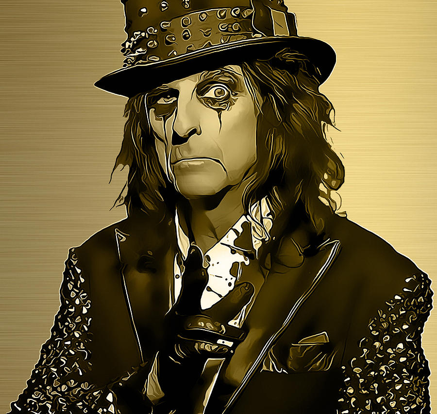 Alice Cooper #8 Mixed Media by Marvin Blaine