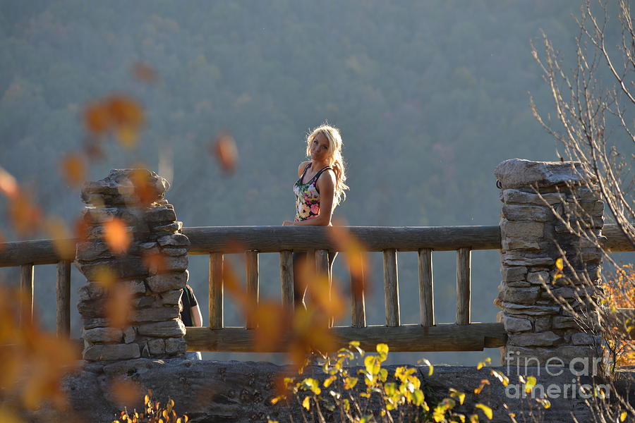 Ally at Coopers Rock in the fall #8 Photograph by Dan Friend