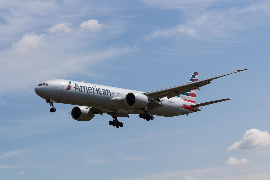 American Photograph - American Airlines Boeing 777 #2 by David Pyatt