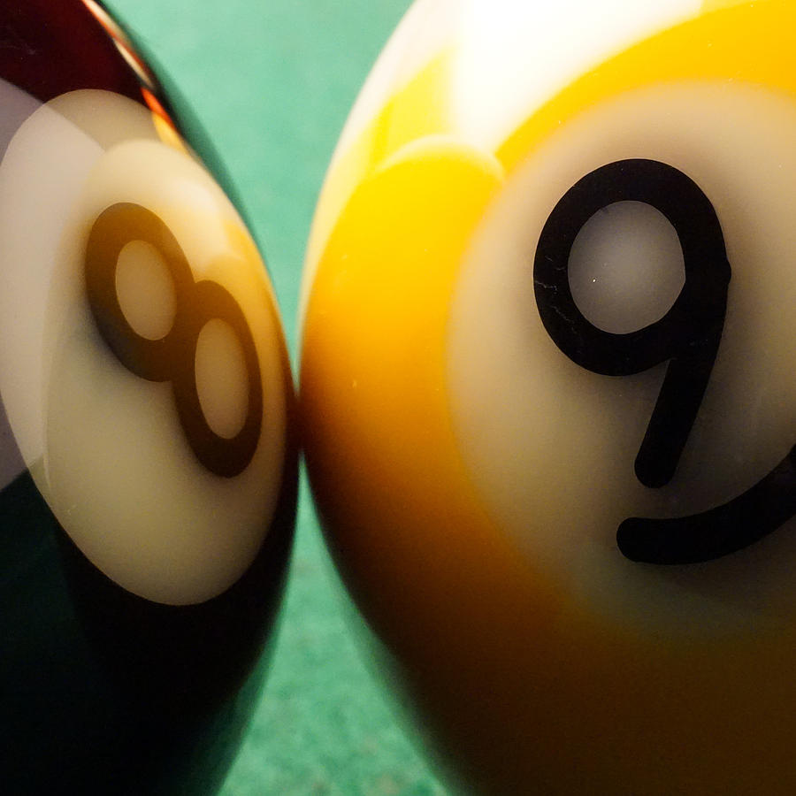 8 and 9 Ball Photograph by David G Paul