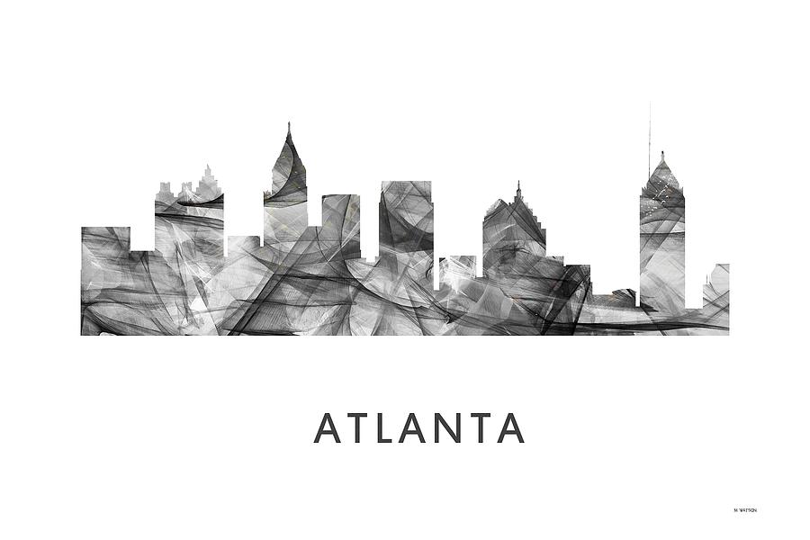 Atlanta Georgia Skyline #8 Digital Art by Marlene Watson