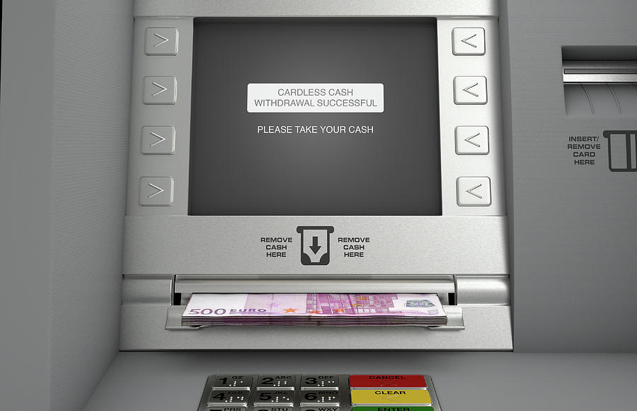 Atm Digital Art - Atm Cardless Cash Withdrawal #8 by Allan Swart
