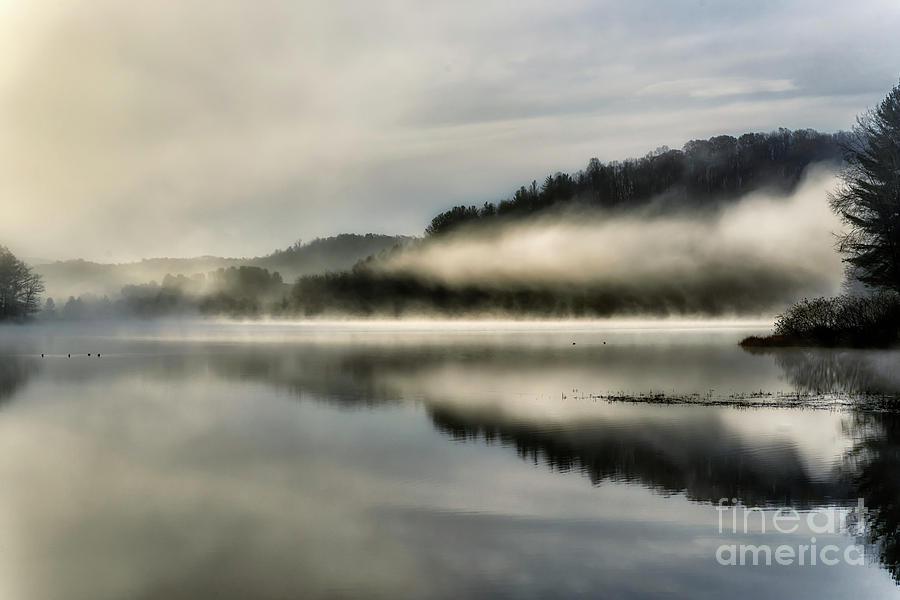Autumn Mist on Lake #8 Photograph by Thomas R Fletcher