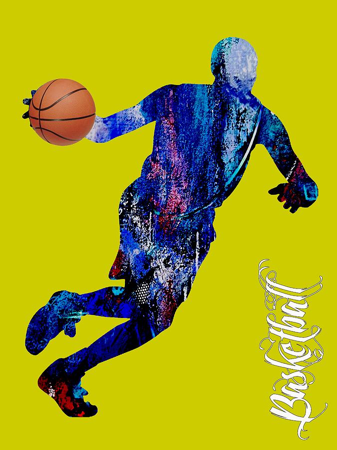 Basketball Collection #8 Mixed Media by Marvin Blaine