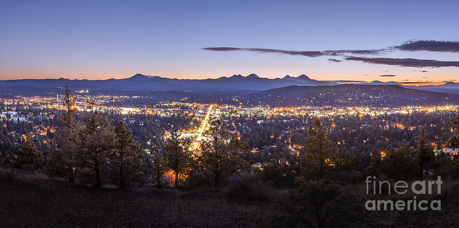 Bend from Pilot Butte in Evening Photograph by Twenty Two North ...