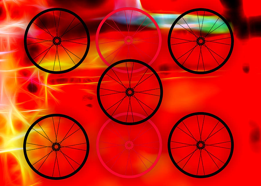 Bicycle Wheel Collection #14 Mixed Media by Marvin Blaine