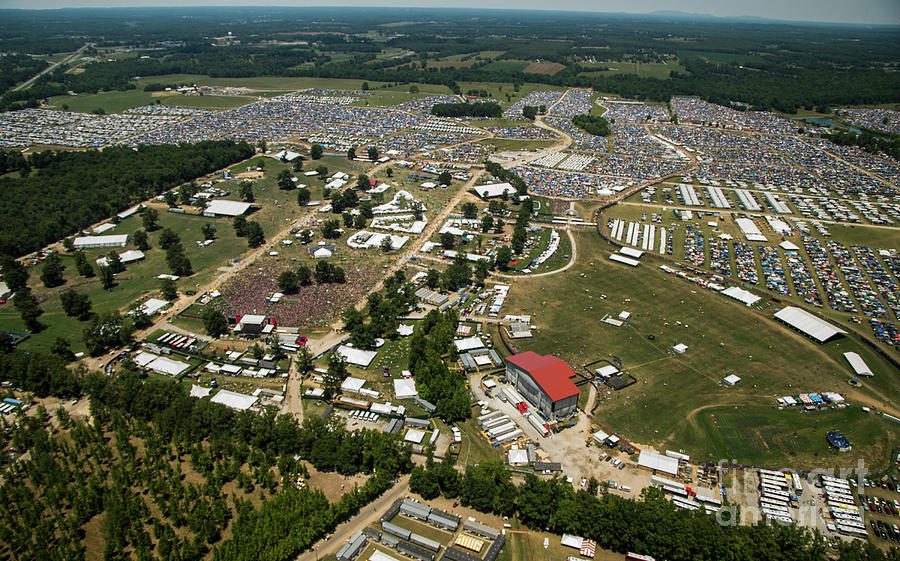 Bonnaroo Music Festival Aerial Photography Photograph by David