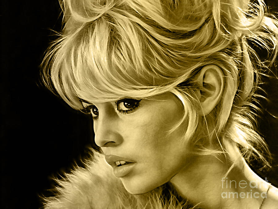 Brigitte Bardot Collection #5 Mixed Media by Marvin Blaine