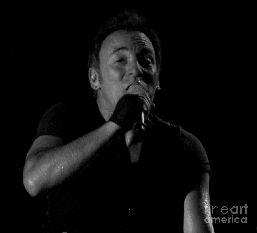 Bruce Springsteen and Max Weinberg with the E Street Band at Bonnaroo Music Festival  #8 Photograph by David Oppenheimer