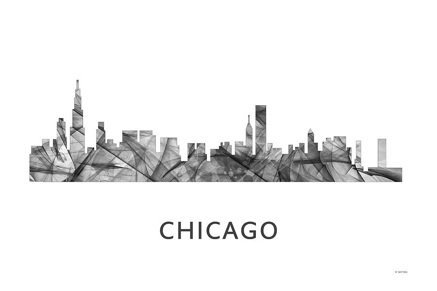 Chicago Illinois Skyline #8 Digital Art by Marlene Watson