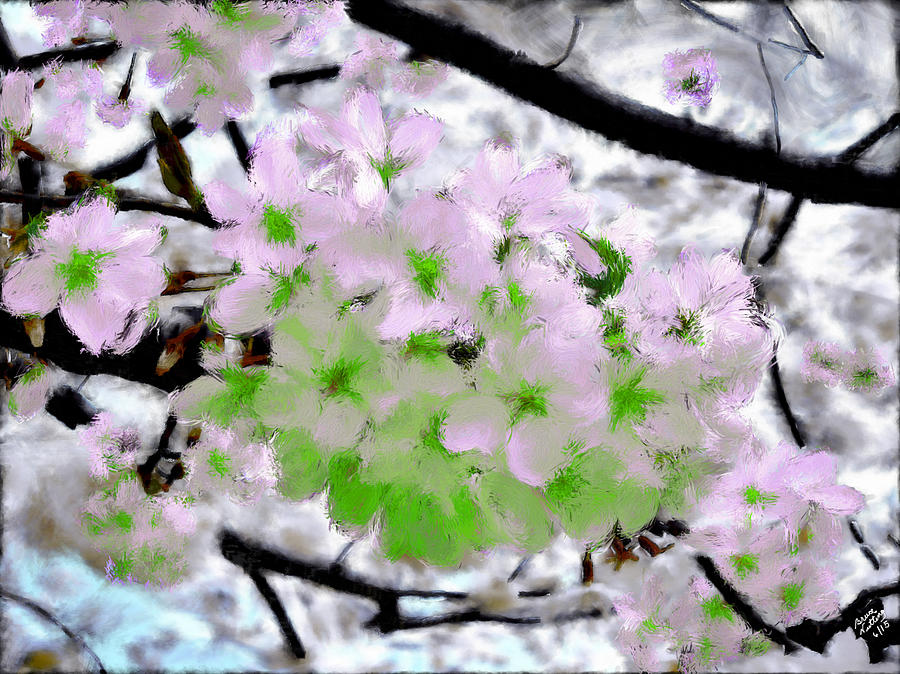 Colorful Cherry Blossoms #9 Painting by Bruce Nutting