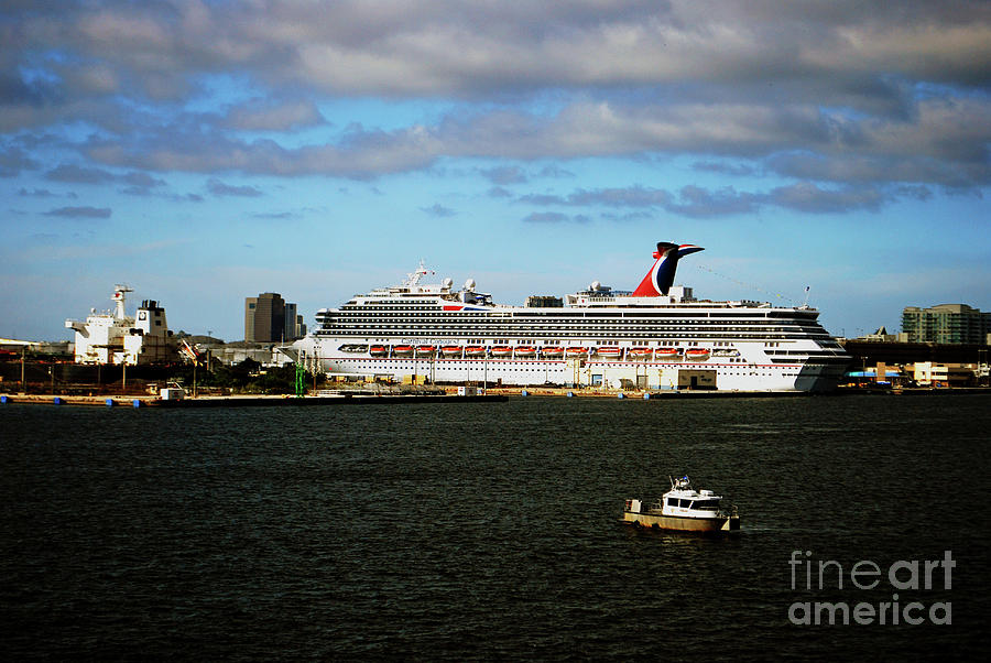 Port Photograph - Cruise Ship in Port #8 by Gary Wonning