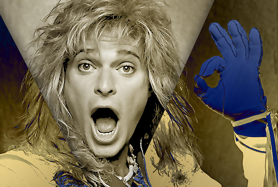Van Halen Mixed Media - David Lee Roth Collection #8 by Marvin Blaine