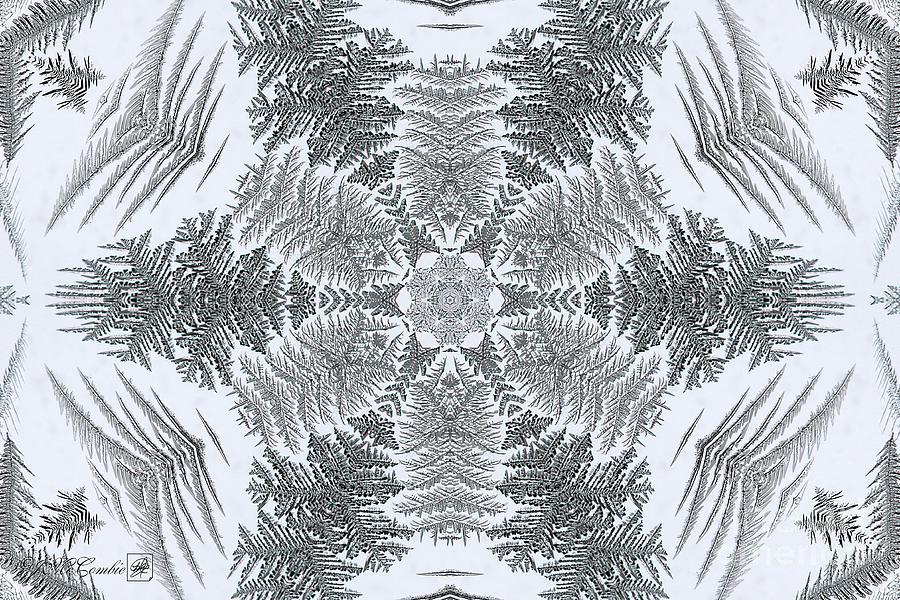 Fern Frost Mandala #7 Digital Art by J McCombie