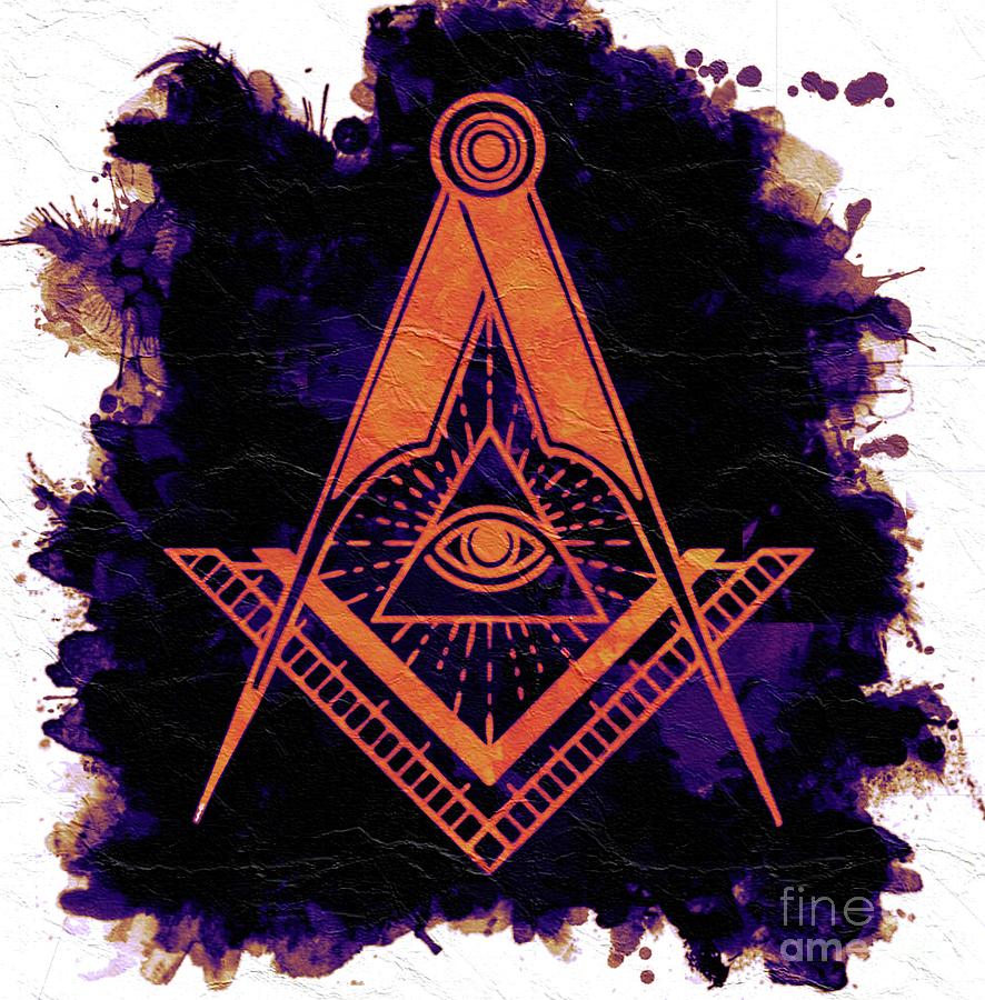 Magic Painting - Freemason Symbolism #8 by Esoterica Art Agency
