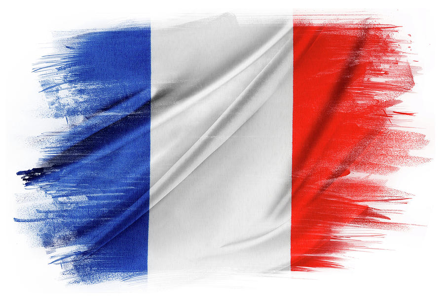 French flag 1 Photograph by Les Cunliffe