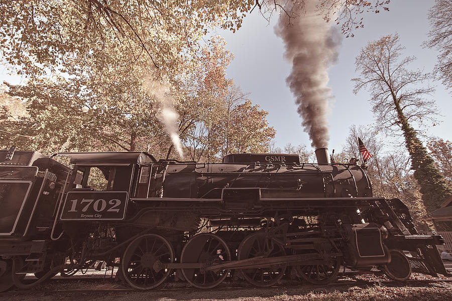Great Smoky Mountains Rail Road Autumn Season Excursion #8 Photograph by Alex Grichenko