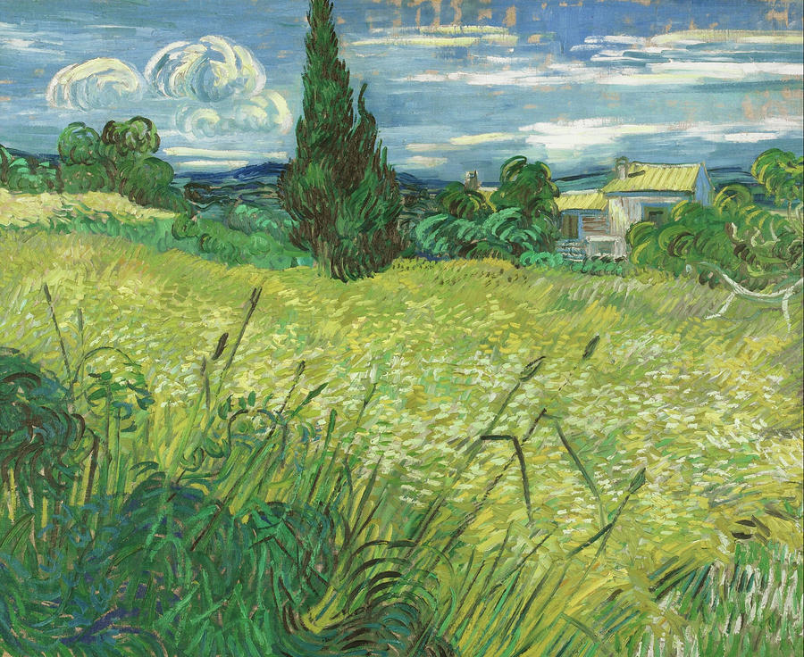 Green Field #9 Painting by Vincent van Gogh