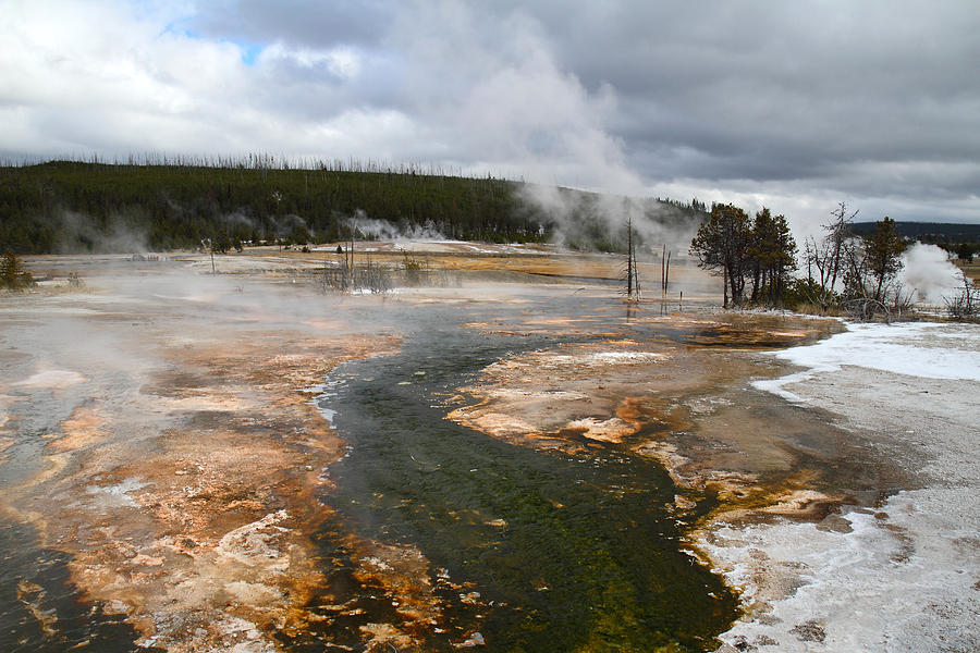 Hot springs and Geysers in Yellowstone #8 Photograph by Pierre Leclerc Photography
