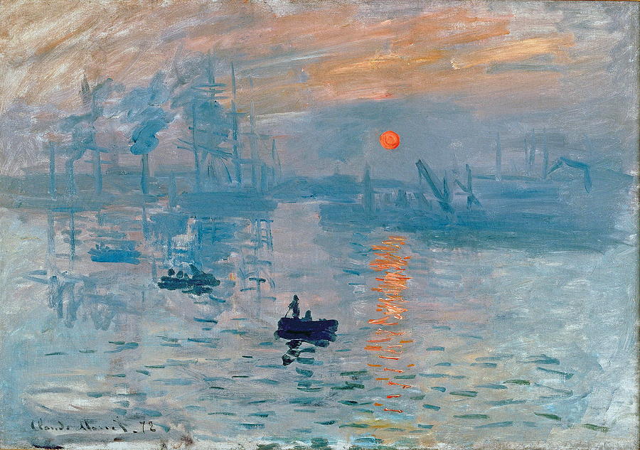 Claude Monet Painting - Impression Sunrise  #8 by Claude Monet