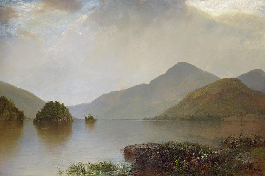 Lake George Painting by John Frederick Kensett - Pixels