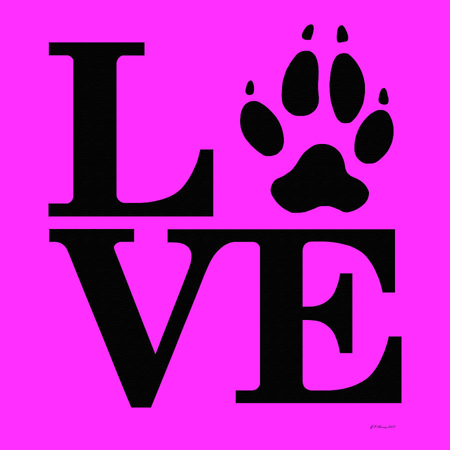 Love Claw Paw Sign #8 Digital Art by Gregory Murray