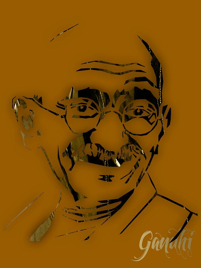 Mahatma Gandhi Collection #8 Mixed Media by Marvin Blaine
