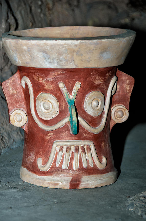 Mayan Museum in Chetumal #8 Digital Art by Carol Ailles