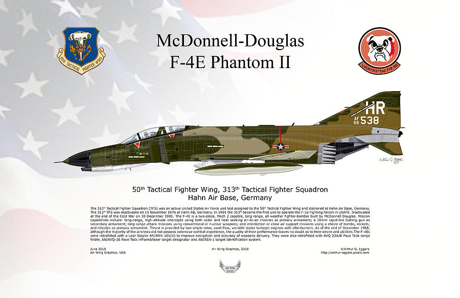 Mcdonnell Douglas Digital Art - Mcdonnell Douglas F-4e Phantom II 8 by Arthur Eggers Mcdonnell Douglas Digital Art - Mcdonnell Douglas F-4e Phantom II 8 by Arthur Eggers