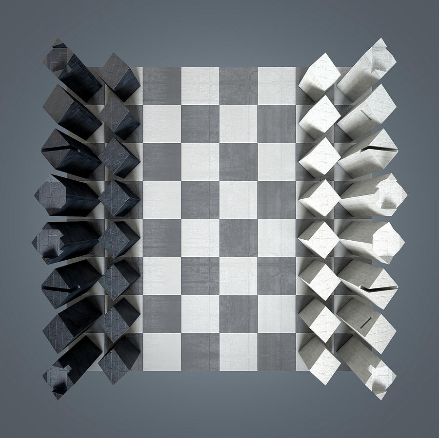 4D Chess', some chess themed art I made : r/chess