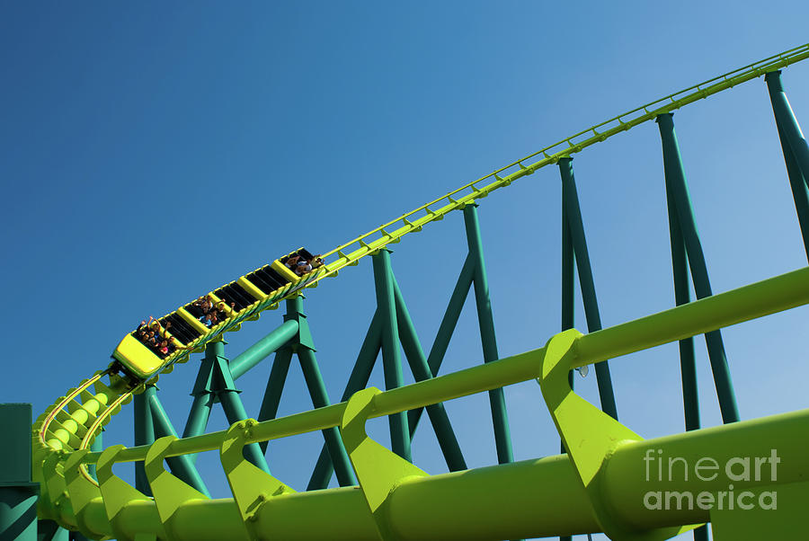 Modern Roller Coaster #8 Photograph by Anthony Totah