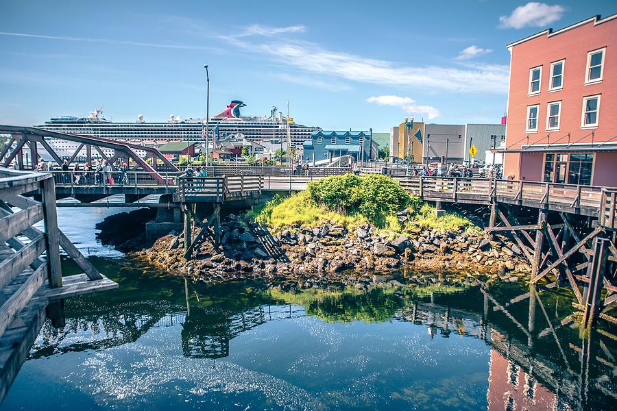 Old Historic Town Of Ketchikan Alaska Downtown #8 Photograph by Alex Grichenko