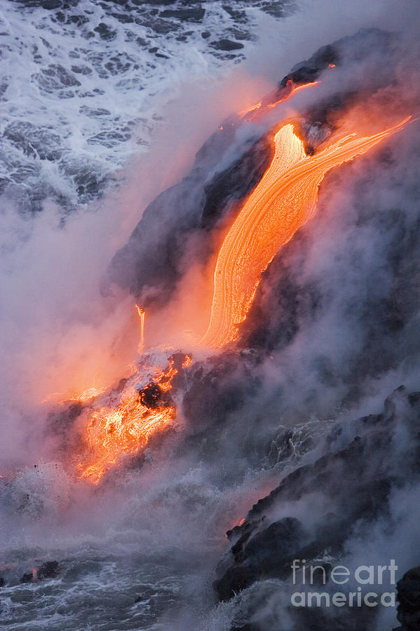 Pahoehoe Lava Flow #8 Photograph by Ron Dahlquist - Printscapes