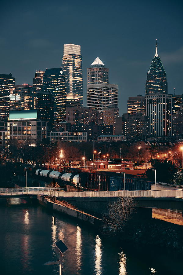 Philadelphia Skyline #8 Photograph by Songquan Deng