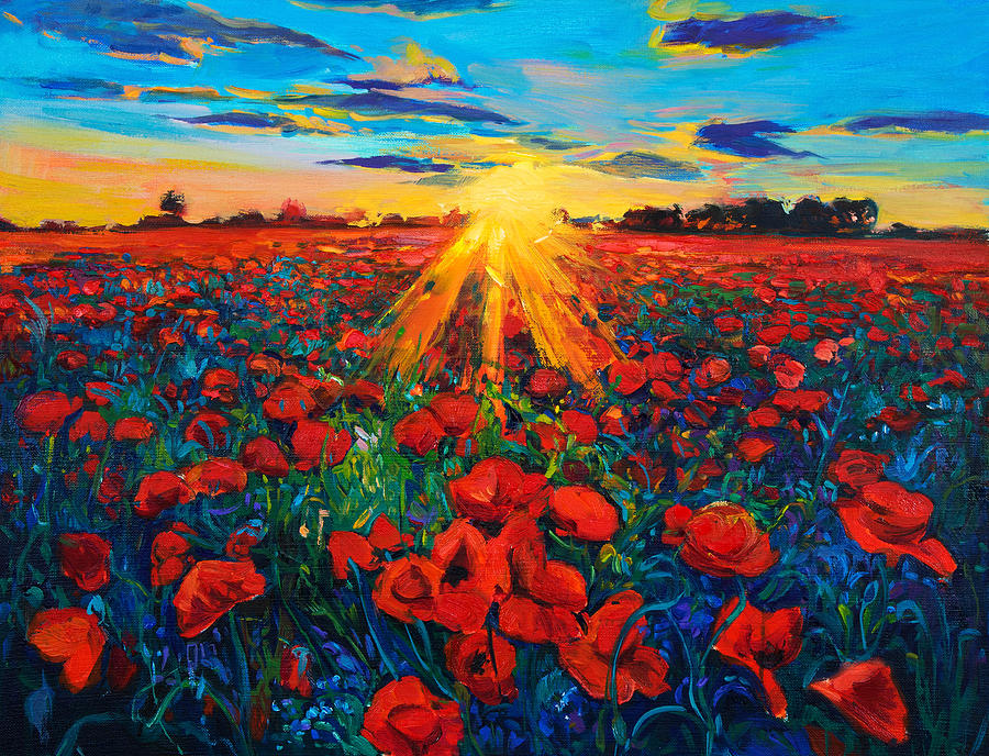 Poppy Fields By Ivailo Nikolov Painting By Boyan Dimitrov   8 Poppy Fields Boyan Dimitrov 