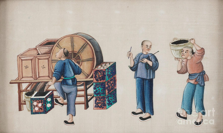 Portraying The Chinese Tea Traders #8 Painting by Celestial Images