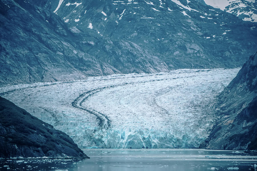 Sawyer Glacier at Tracy Arm Fjord in alaska panhandle #8 Photograph by Alex Grichenko