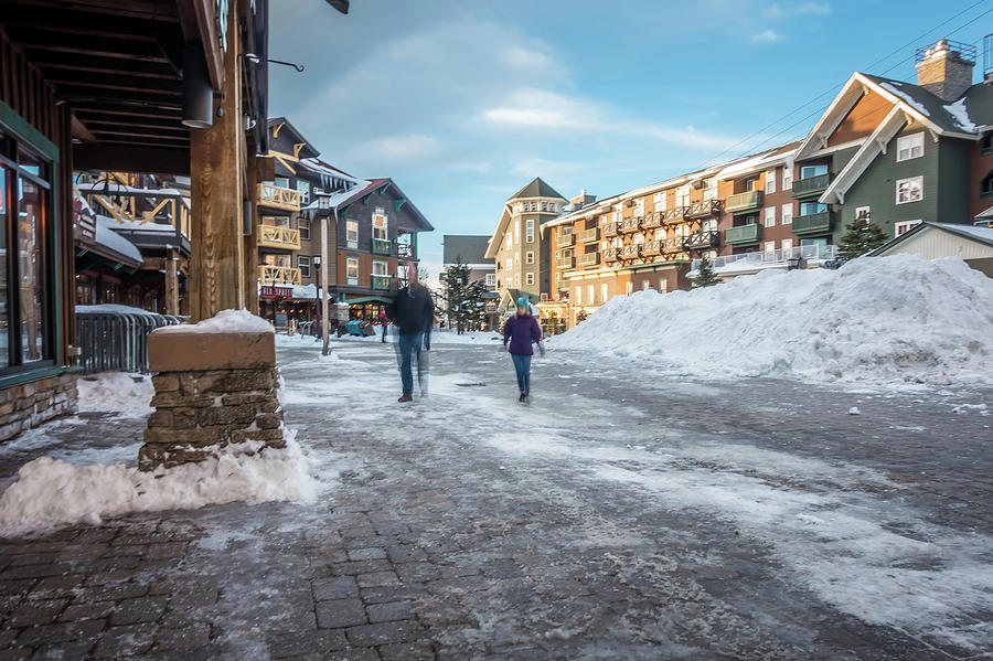 Snowshoe Mountain Village And Restaurants And Shops On A Sunny D #8 Photograph by Alex Grichenko