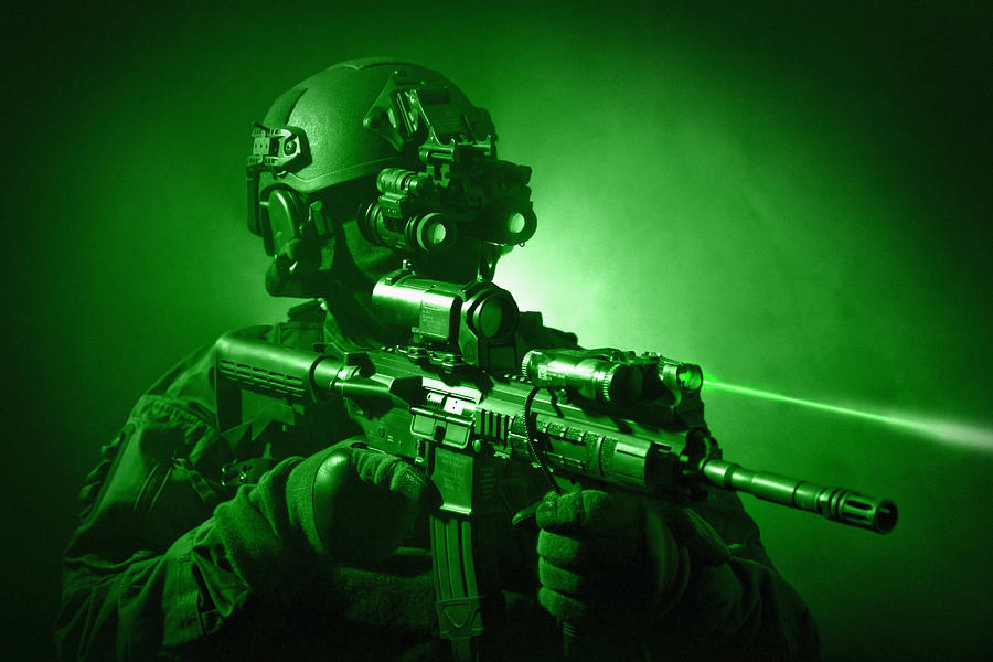 Goggle Photograph - Special Operations Forces Soldier #8 by Tom Weber
