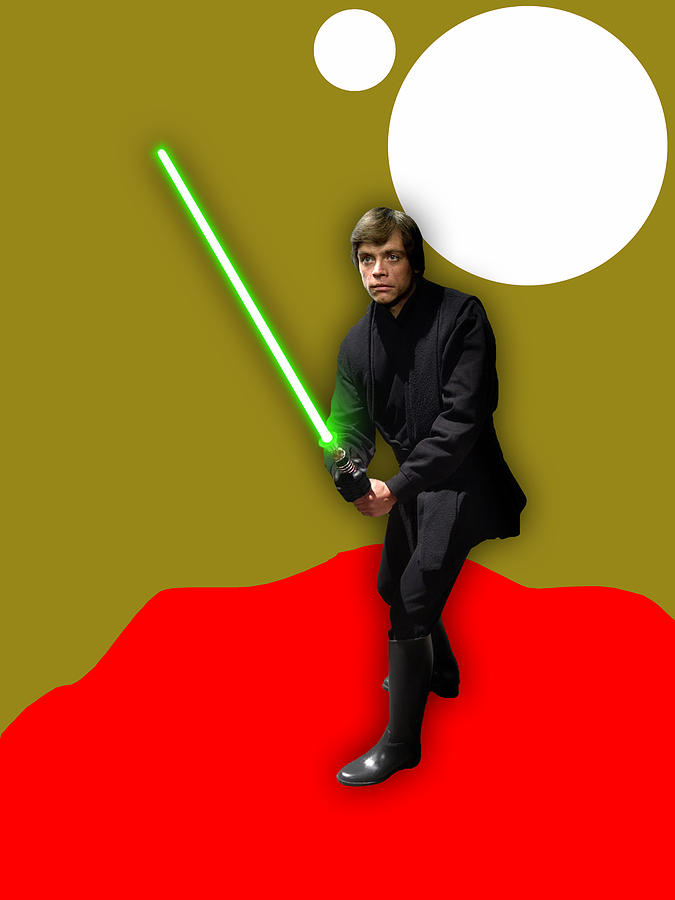 Star Wars Luke Skywalker Collection #9 Mixed Media by Marvin Blaine