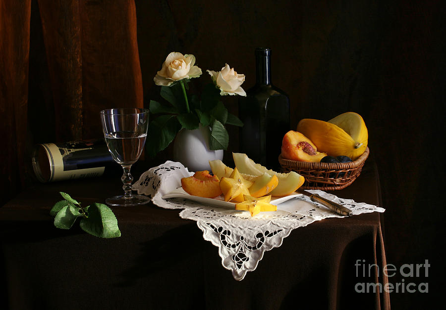 Peach Photograph - Still life #8 by Matild Balogh