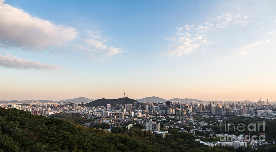 Sunset over Seoul #8 Photograph by Didier Marti
